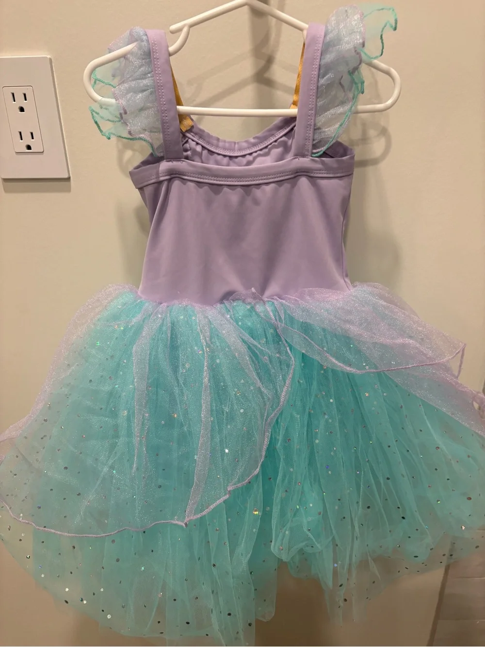 Girls Lavender & Aqua Sparkle Tulle Costume Dress